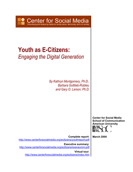 Youth As E-Citizens