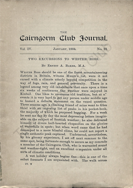 The Cairngorm Club Journal 022, 1904