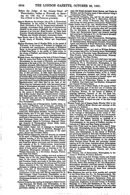 The London Gazette, October 29, 1861