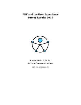 PDF and the User Experience Survey 2015
