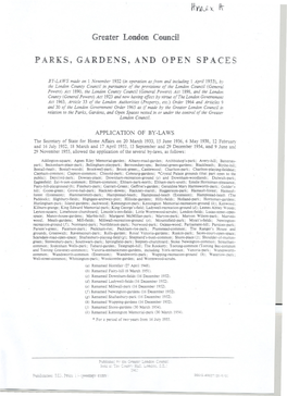 PARKS, GARDENS, and OPEN SP ACES R