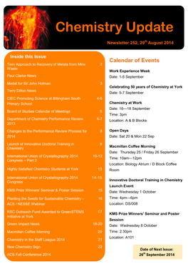 Chemistry Update