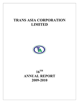 Trans Asia Corporation Limited