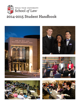 2014-2015 Student Handbook 2014-2015 LAW CALENDAR