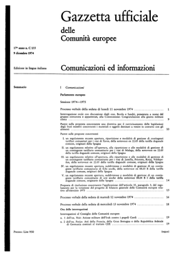 Gazzetta Ufficiale Delle Comunità Europee