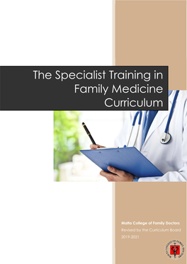 The Specialist Training in Family Medicine Curriculum