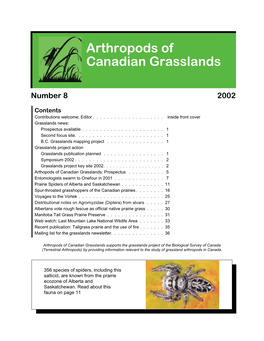 Arthropods of Canadian Grasslands