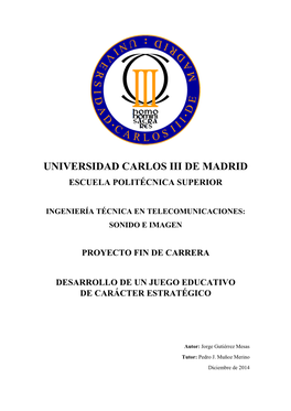 Universidad Carlos Iii De Madrid Escuela Politécnica Superior