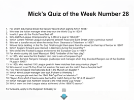 Quiz Week 28 Q&A