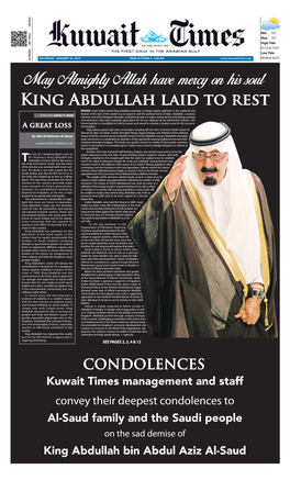 King Abdullah Laid to Rest