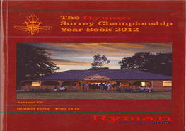 The Surrey Championship Year Book No