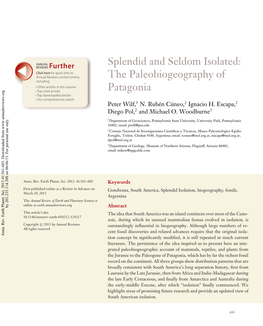 Splendid and Seldom Isolated: the Paleobiogeography of Patagonia