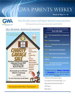 Gwa Parents Weekly