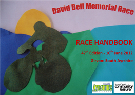 RACE HANDBOOK 47Th Edition - 10Th June 2012 Girvan: South Ayrshire