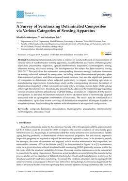 A Survey of Scrutinizing Delaminated Composites Via Various Categories of Sensing Apparatus