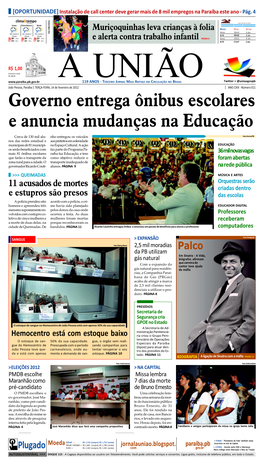 PÁGINA 11 Ricardo Coutinho Entregou Ônibus E Anunciou Um Pacote De Benefícios Para Alunos E Professores Computadores