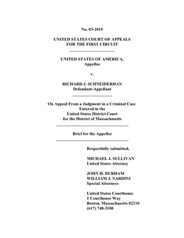 10-8-2004 US V. Schneiderham 2Nd Circut Brief