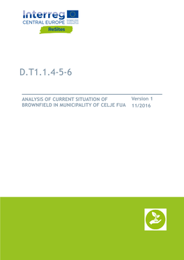 Brownfield Analysis of Celje FUA, Pdf 1.8 MB