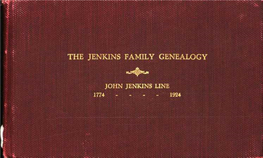 The Jenkins Family Genealogy