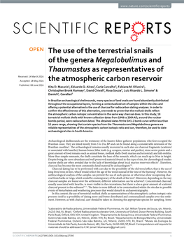 The Use of the Terrestrial Snails of the Genera Megalobulimus And