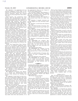 CONGRESSIONAL RECORD—HOUSE October 30, 2001 Resolution 262, for Introducing These and Shattered the Slugging Percentage of Those Who Also Served with the Gi- Measures