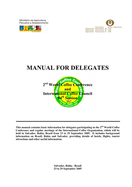 Manual for Delegates