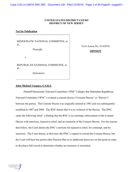 Case 2:81-Cv-03876-JMV-JBC Document 138 Filed 11/05/16 Page