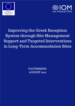 Improving the Greek Reception System Through Site Management Support and Targeted Interventions in Long-Term Accommodation Sites