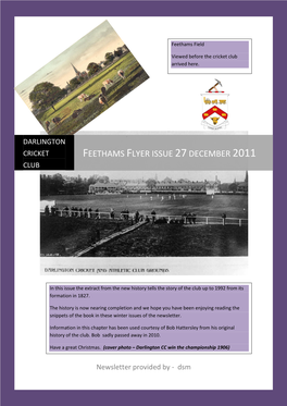 Feethams Flyer Issue 27 December 2011