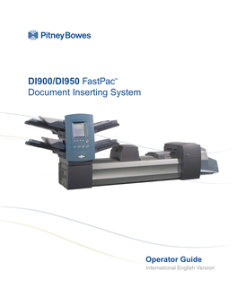 DI900, DI950 Fastpac Operator Guide