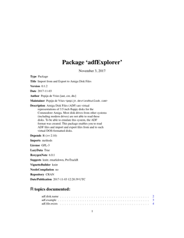 Package 'Adfexplorer'