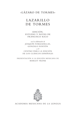 Lazarillo De Tormes