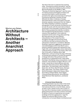 Architecture Without Architects