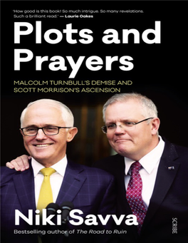 Malcolm Turnbull's Demise and Scott Morrison's Ascension