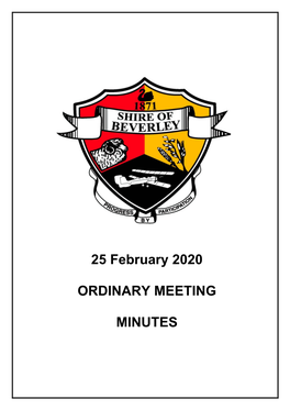 20200225 February Ordinary Council Minutes