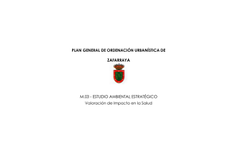 Plan General De Ordenación Urbanística De Zafarraya M