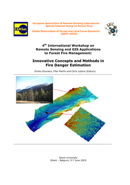 Innovative Concepts and Methods in Fire Danger Estimation