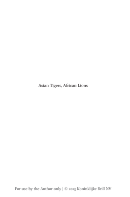 Asian Tigers, African Lions