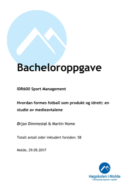 Bacheloroppgave