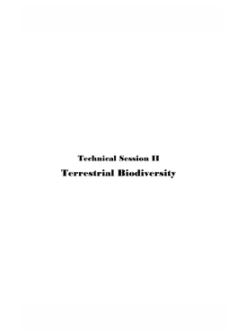 Terrestrial Biodiversity