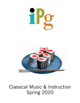 IPG Spring 2020 Classical Music and Instruction Titles - December 2019 Page 1