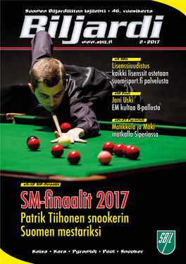 Patrik Tiihonen Snookerin Suomen Mestariksi