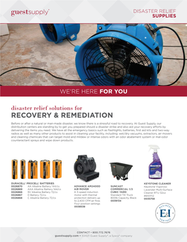 Recovery & Remediation