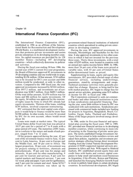 [ 1986 ] Part 2 Chapter 7 the International Finance Corporation