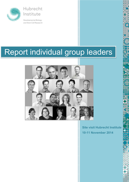 Report Individual Group Leaders