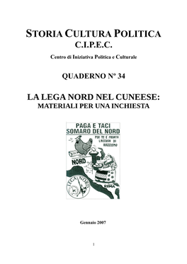 Quaderno CIPEC Numero 34