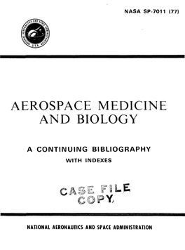 Aerospace Medicine and Biology