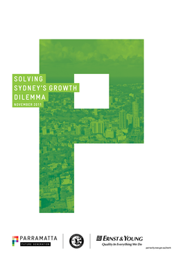 Solving Sydneys Growth Dilemma Final Report To