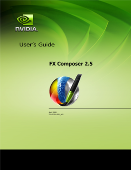 User's Guide FX Composer