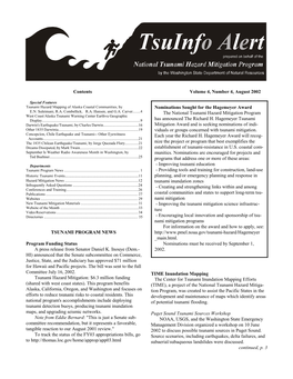 Tsuinfo Alert, August 2002